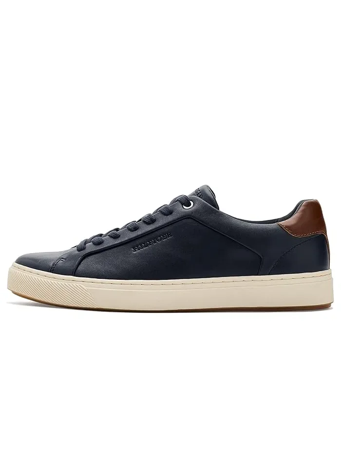 Кроссовки кожаные Idris Tommy Hilfiger — изображение 4 из 4, темно-синий/коньячный