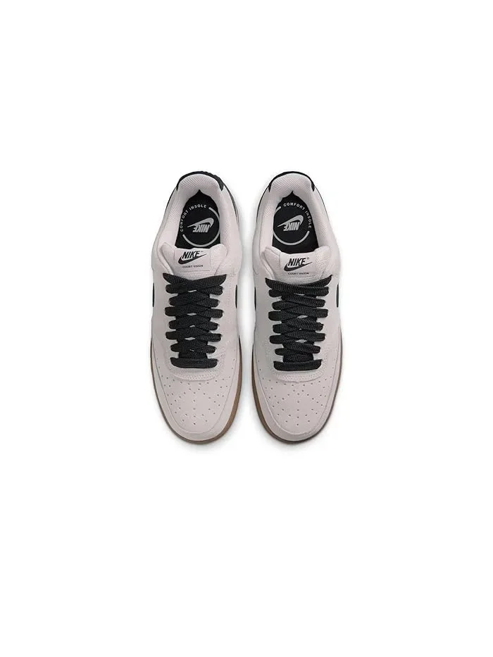 Кроссовки Nike Court Vision Low Flyease V2 — изображение 2 из 4, серый/черный/коричневый