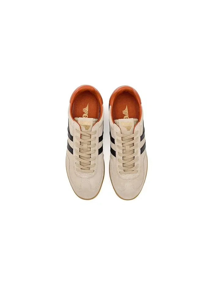 Кроссовки кожаные Atlas Gola — изображение 2 из 4, черный/оранжевый