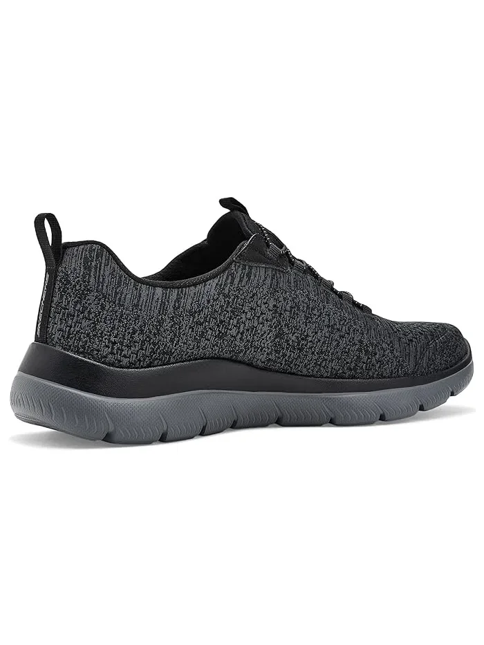 Кроссовки с блочной шнуровкой Arch Fit Summits SKECHERS — изображение 3 из 4, черный/темно-серый