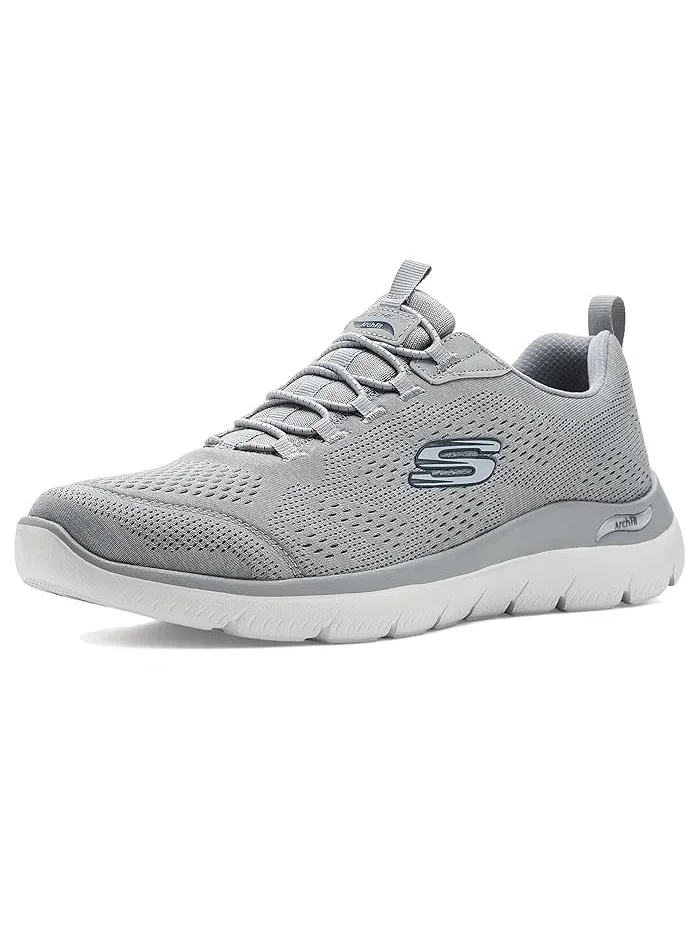 Кроссовки с пеной Memory Foam Arch Fit Summits SKECHERS — изображение 1 из 4, серый/темно-синий
