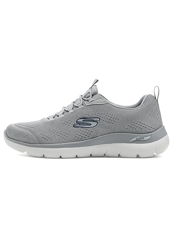 Кроссовки с пеной Memory Foam Arch Fit Summits SKECHERS — изображение 4 из 4, серый/темно-синий