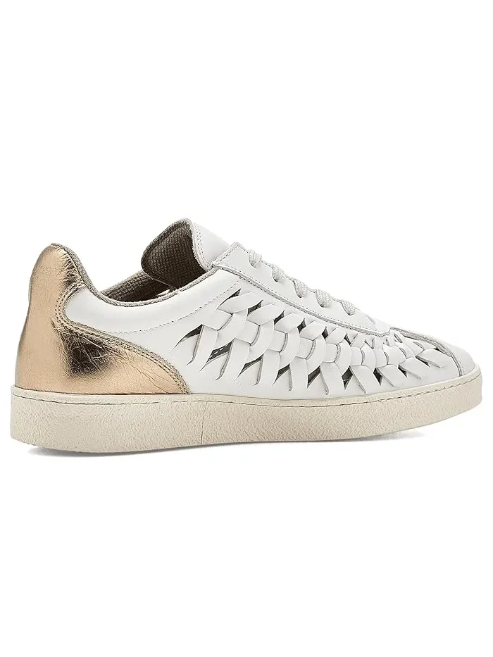 Кроссовки тканые Velma AllSaints — изображение 3 из 4, белый/золотистый