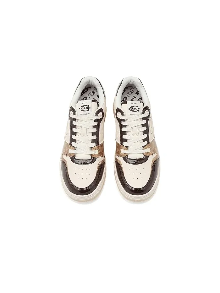 Кроссовки кожаные Coach Soho COACH — изображение 2 из 4, коричневый