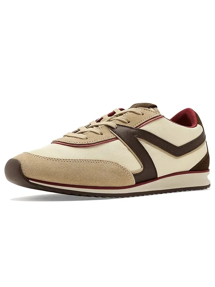 Кроссовки ретро кожа и замша Retro Trainer rag & bone — бежевый
