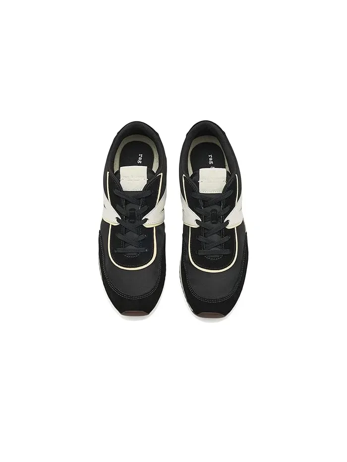 Кроссовки ретро-стиль Retro Trainer rag & bone, Loden Raffia — изображение 2 из 4, черный