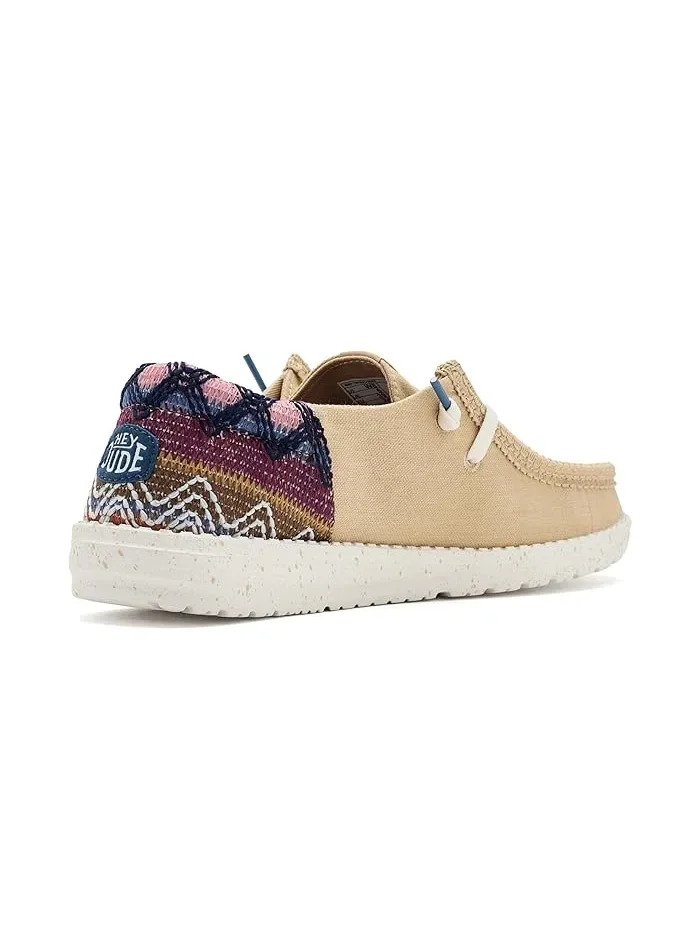 Кроссовки тканевые Wendy Funk Beach Woven Hey Dude — изображение 3 из 4, кремовый/мульти