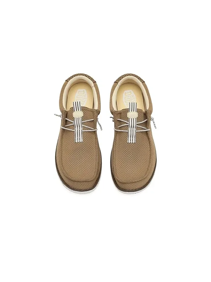 Кроссовки повседневные Wally Mesh Neutrals Hey Dude — изображение 2 из 4, коричневый/мульти