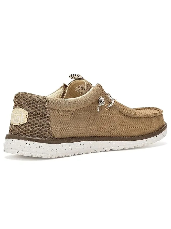 Кроссовки повседневные Wally Mesh Neutrals Hey Dude — изображение 3 из 4, коричневый/мульти