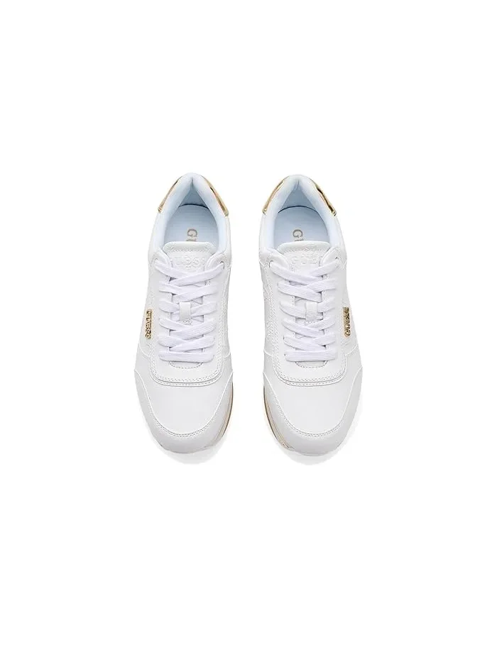 Кроссовки на платформе Hansin GUESS — изображение 2 из 4, белый/золотистый