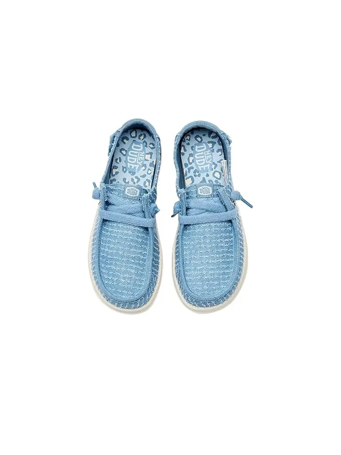 Кроссовки Wendy Frayed Canvas Hey Dude — изображение 2 из 4, джинсовый синий