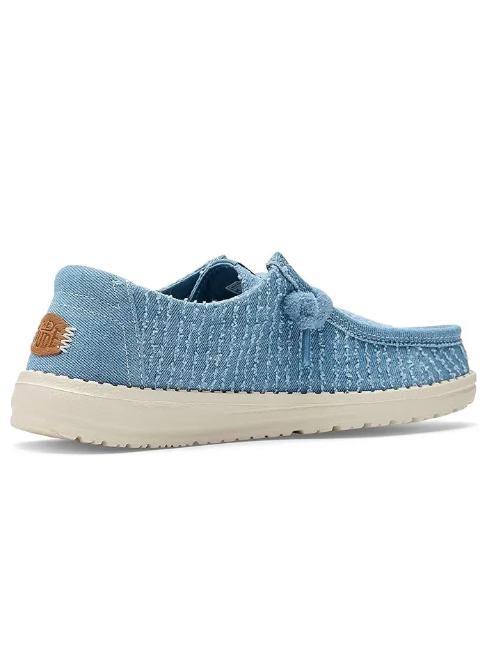 Кроссовки Wendy Frayed Canvas Hey Dude — изображение 3 из 4, джинсовый синий