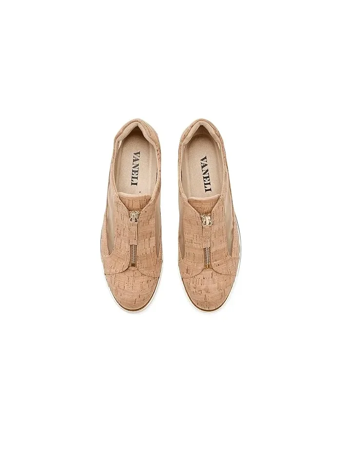 Кроссовки на молнии Vaneli, Natural Cork — изображение 2 из 4, коричневый