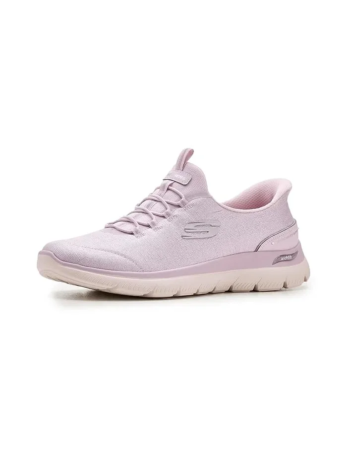 Кроссовки с фиксацией Arch Fit Summits Hands Free Slip-Ins SKECHERS — изображение 1 из 4, розовый