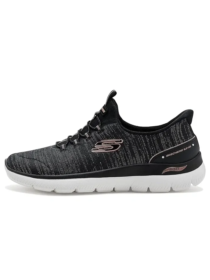 Кроссовки с фиксированной шнуровкой Arch Fit Summits Hands Free Slip-Ins SKECHERS — изображение 4 из 4, черный