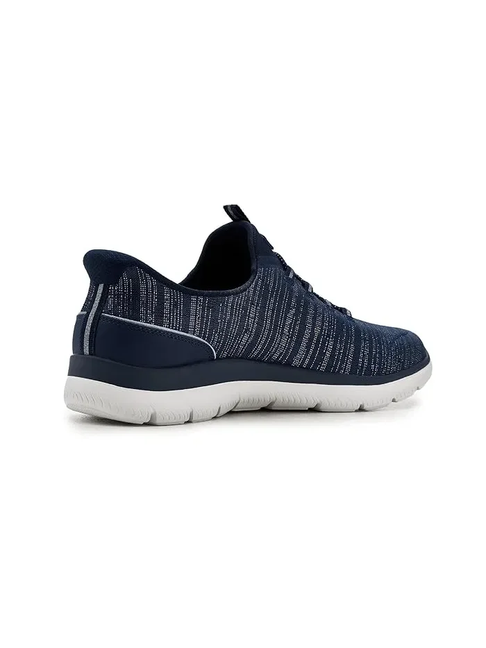 Кроссовки Arch Fit Summits Hands Free Slip-Ins SKECHERS — изображение 3 из 4, темно-синий/серебристый