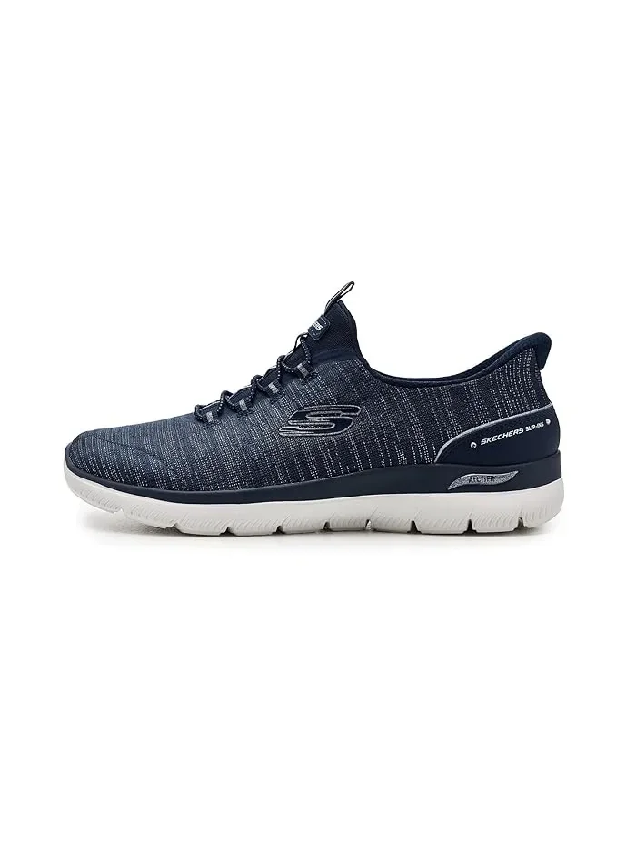 Кроссовки Arch Fit Summits Hands Free Slip-Ins SKECHERS — изображение 4 из 4, темно-синий/серебристый
