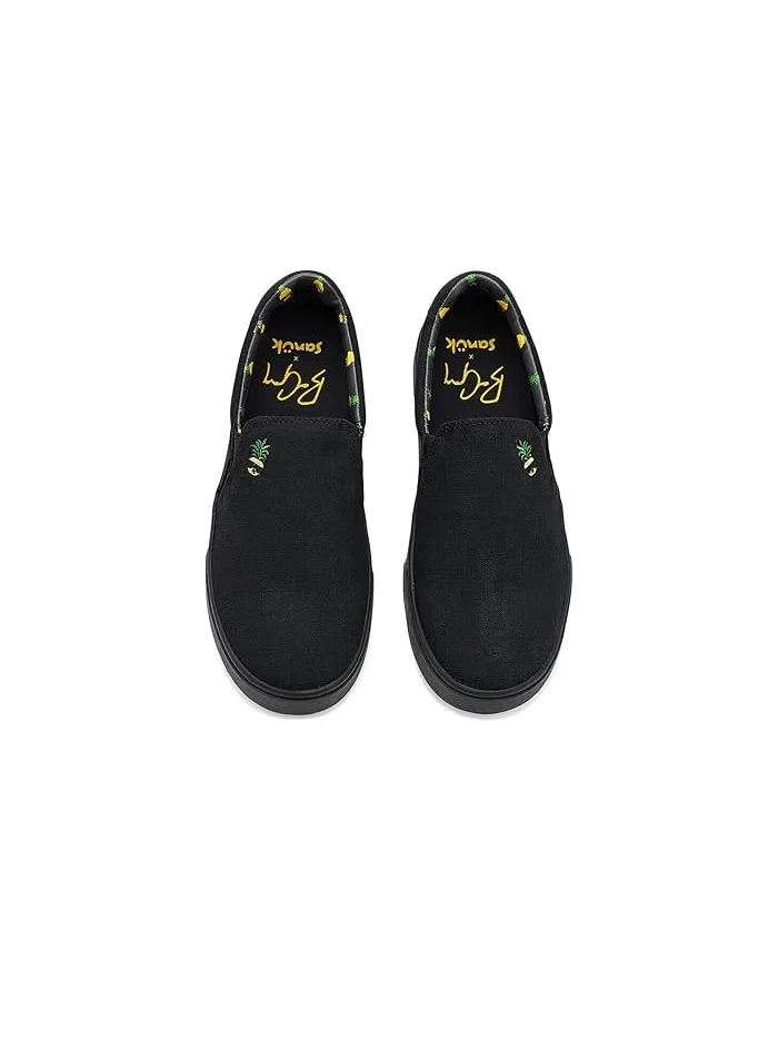 Кроссовки Hava-Shoe Slip-On Sanuk — изображение 2 из 4, черный