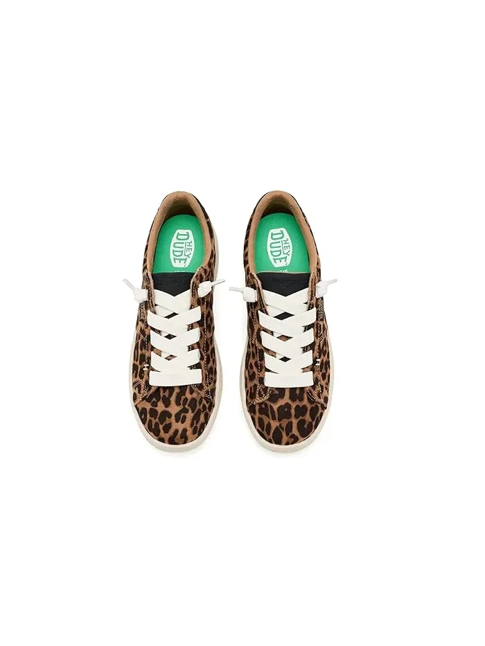Кроссовки текстильные Karina Duo Classic Hey Dude, Leopard — изображение 2 из 4, леопардовый