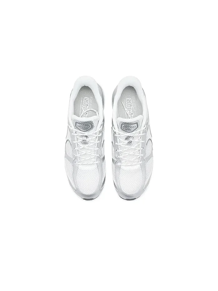 Кроссовки с технологией Hands Free Slip-Ins Exhilarate Metallic Dreams SKECHERS — изображение 2 из 4, белый/серебристый