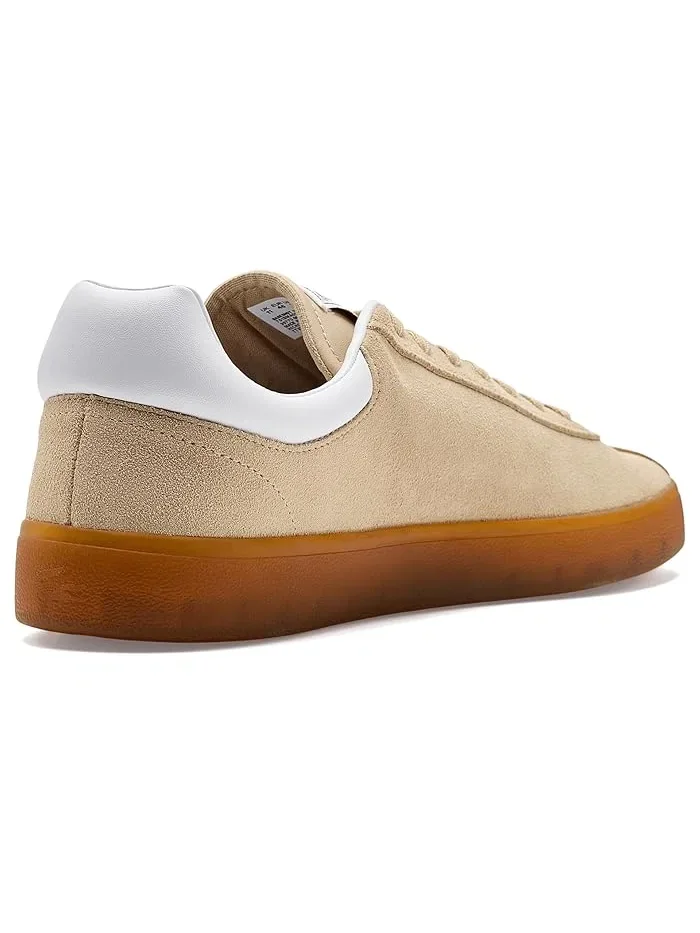 Кроссовки замшевые Baseshot Lacoste, Natural/Gum — изображение 3 из 4, бежевый