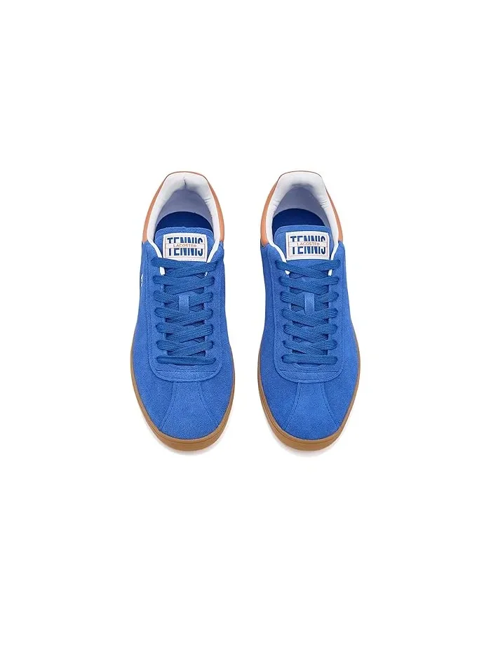 Кроссовки замшевые Baseshot Suede Lacoste — изображение 2 из 4, синий