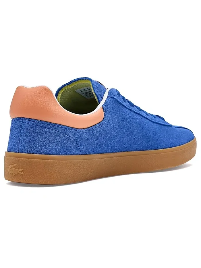 Кроссовки замшевые Baseshot Suede Lacoste — изображение 3 из 4, синий