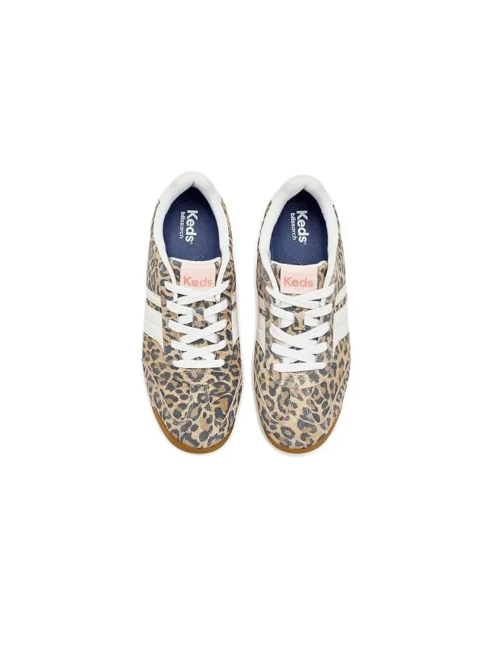 Кроссовки кожаные Keds Revival Lace-Up, Leopard Suede — изображение 2 из 4, леопард