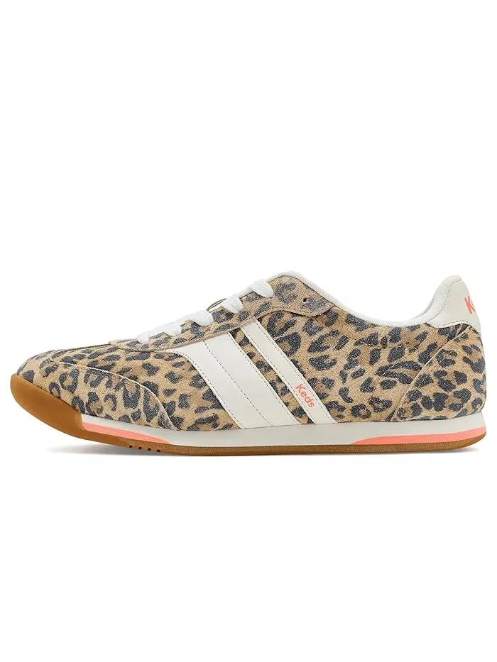Кроссовки кожаные Keds Revival Lace-Up, Leopard Suede — изображение 4 из 4, леопард