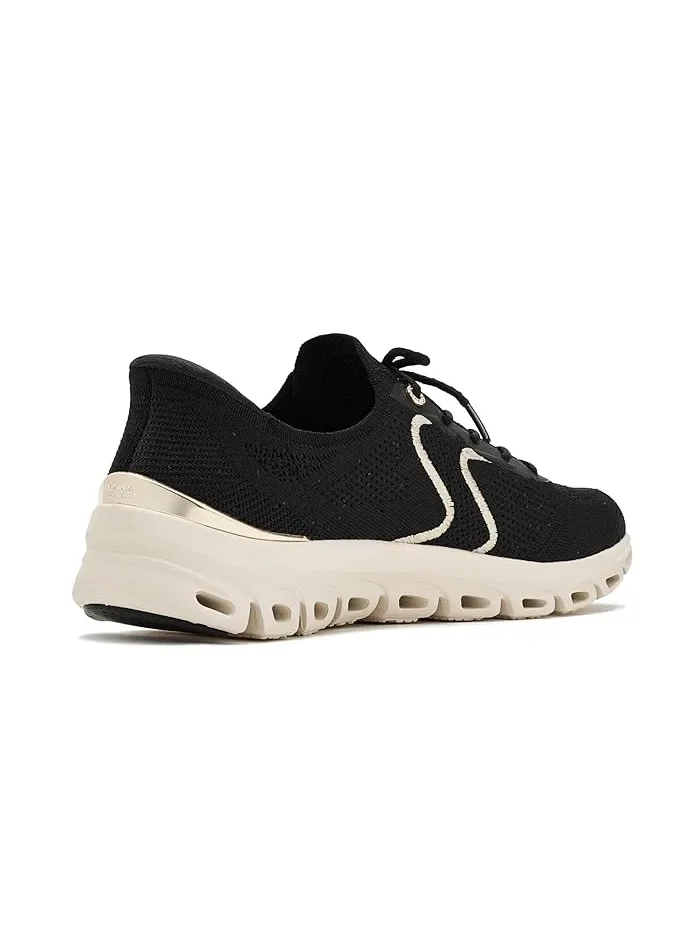 Кроссовки с пайетками Martha Stewart Arch Fit Glide Step Elevate SKECHERS — изображение 3 из 4, черный золотистый