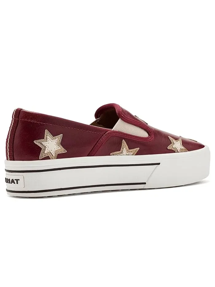 Кроссовки повседневные Skylar Star Slip-On Ariat — изображение 3 из 4, вишня