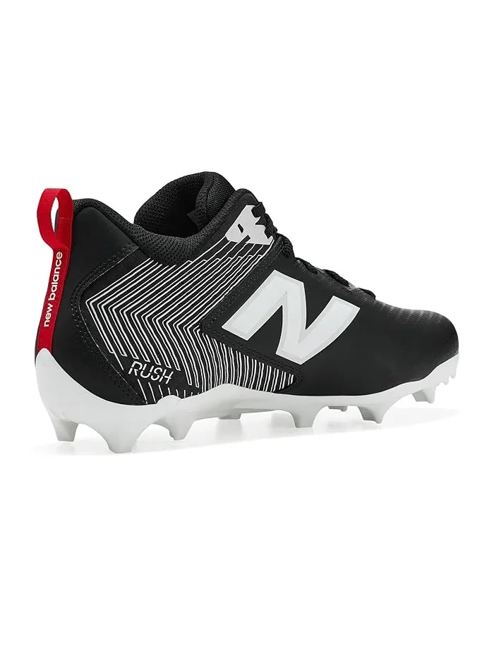 Кроссовки для лакросса Rush V5 Mid New Balance — изображение 3 из 4, черный/белый/красный