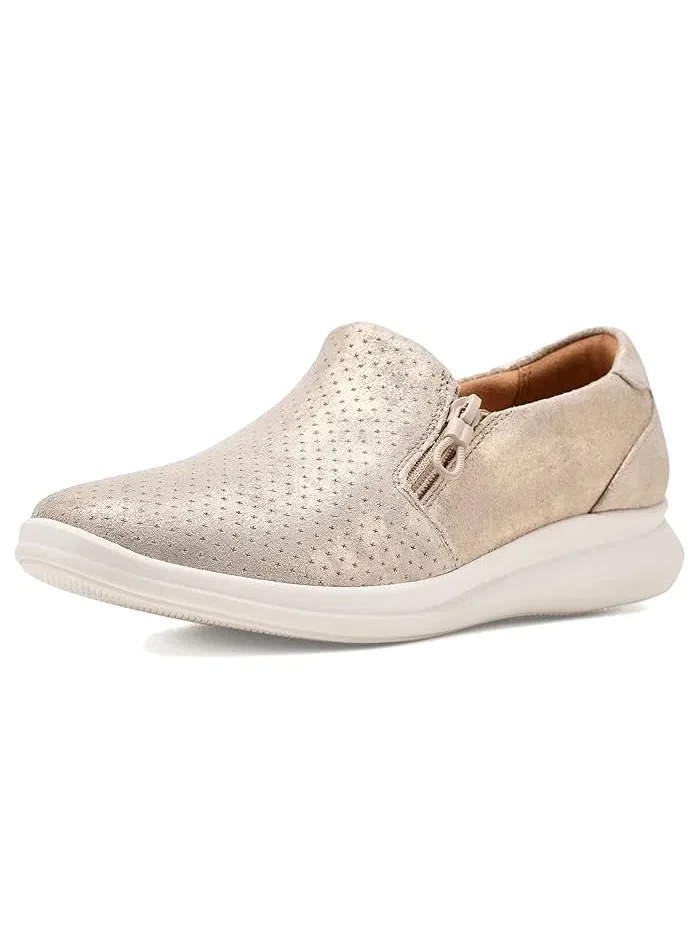 Кроссовки Lynell Sky Clarks, Metallic Leather — изображение 1 из 4, серебристый
