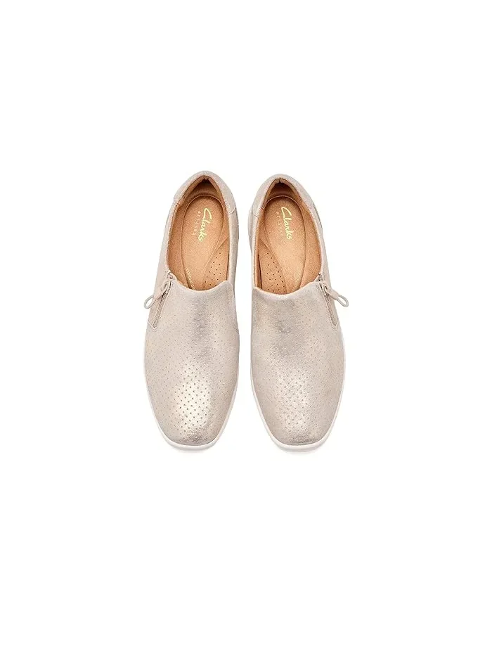Кроссовки Lynell Sky Clarks, Metallic Leather — изображение 2 из 4, серебристый