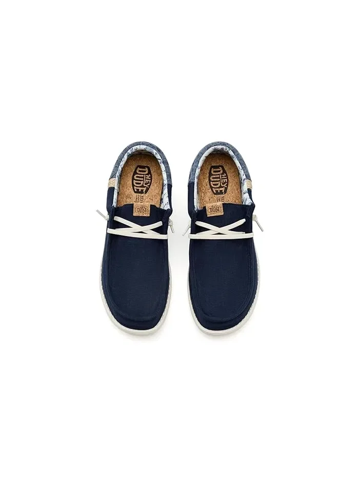 Кроссовки на шнуровке Wally Funk Summer Stitch Hey Dude — изображение 2 из 4, темно-синий/мульти