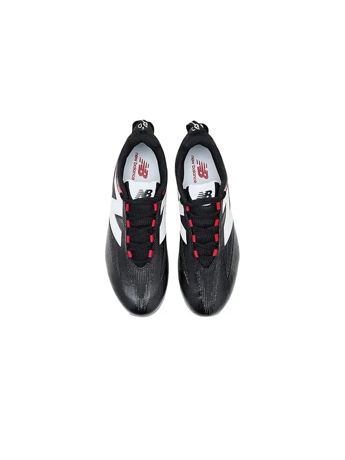 Кроссовки для лакросса Burnx5 New Balance — изображение 2 из 4, черный/белый/красный