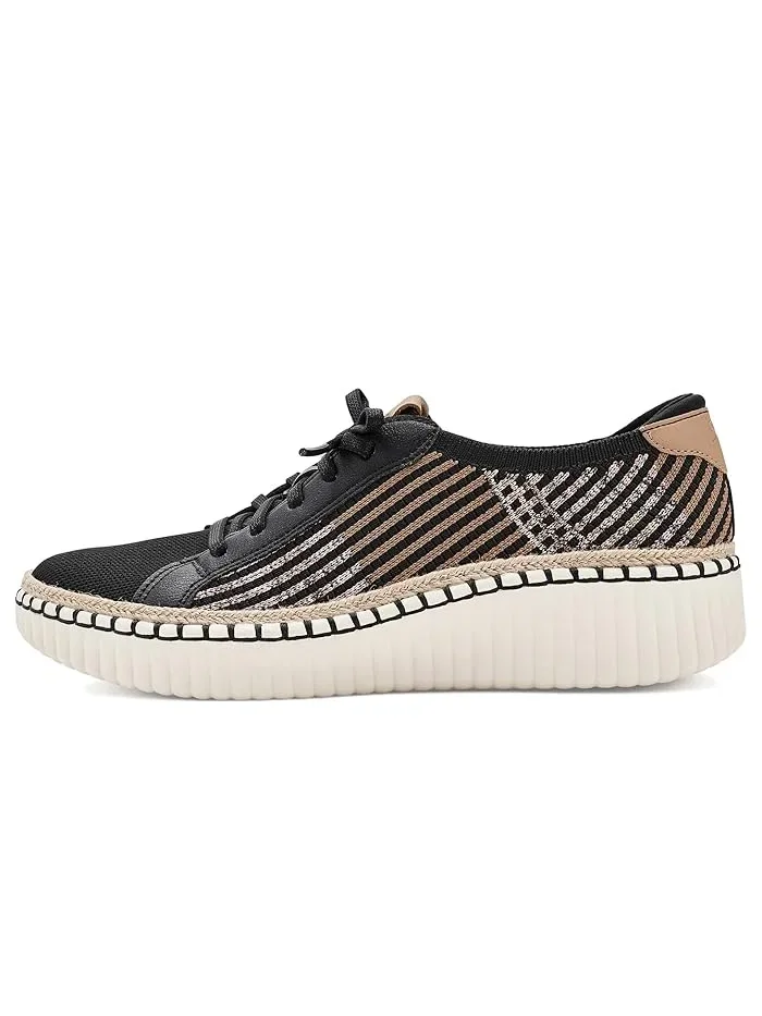 Кроссовки с памятью формы Wilshire Blvd SKECHERS — изображение 4 из 4, черный/белый