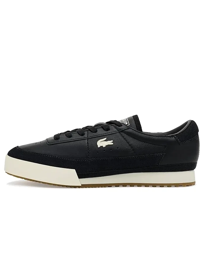 Кроссовки кожаные Aura Lacoste — изображение 4 из 4, черный