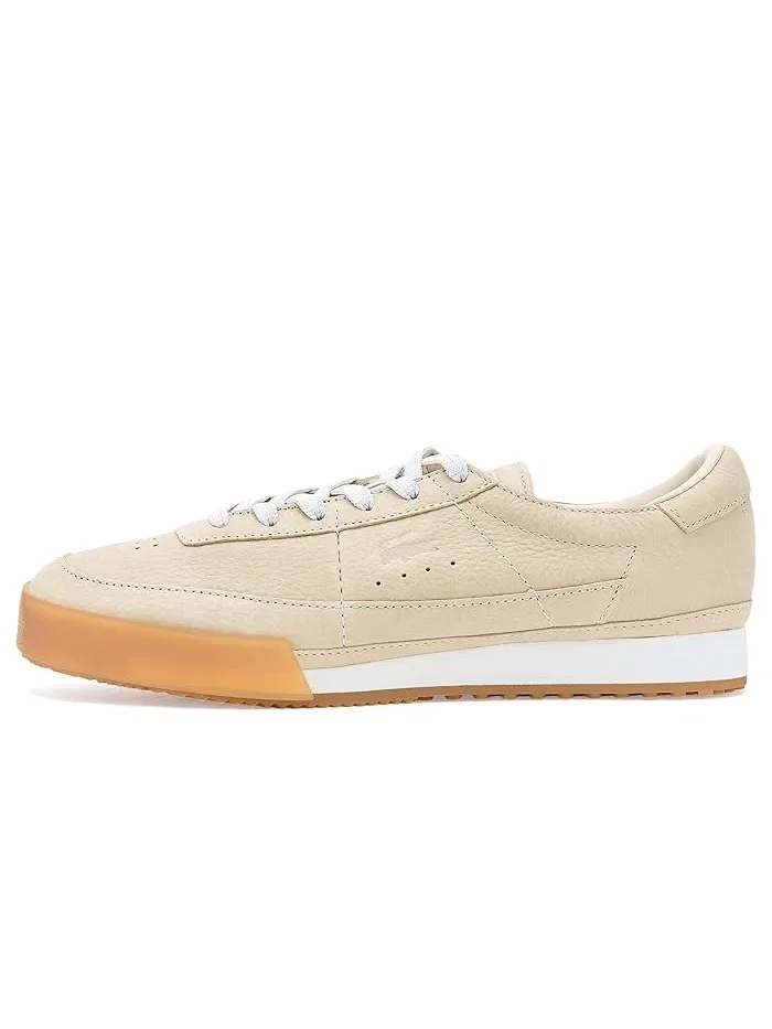 Кроссовки кожаные Aura Lacoste — изображение 4 из 4, бежевый