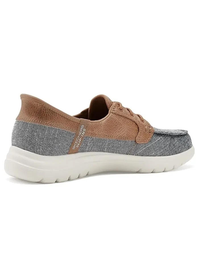 Кроссовки Slip-ins On-The-Go Coastal Sky SKECHERS — изображение 3 из 4, черный/белый