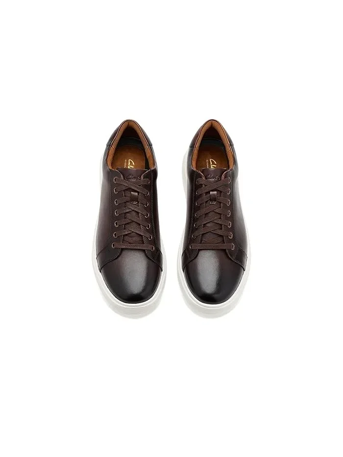 Кроссовки кожаные Goswell Tie Clarks — изображение 2 из 4, коричневый