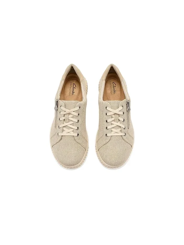 Кроссовки на шнуровке Caroline Echo Clarks, Natural Textile — изображение 2 из 4, прозрачный