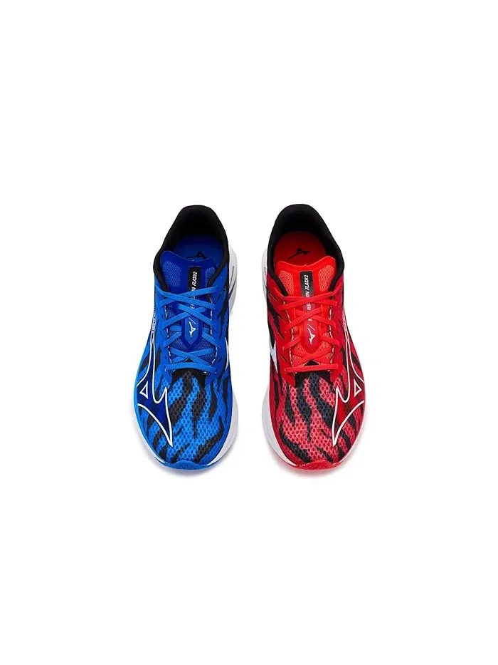 Кроссовки беговые Wave Rebellion Flash 2 Mizuno — изображение 2 из 4, красный/белый
