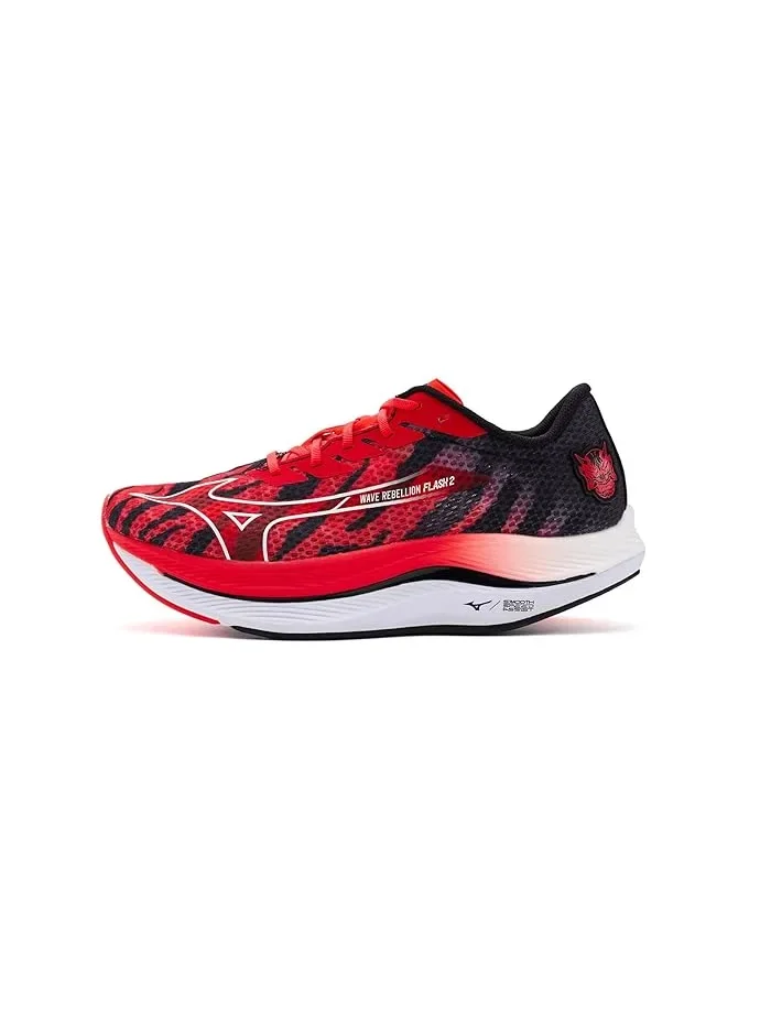 Кроссовки беговые Wave Rebellion Flash 2 Mizuno — изображение 4 из 4, красный/белый