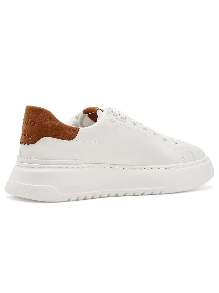 Кроссовки кожаные RLite Court Polo Ralph Lauren — изображение 3 из 4, белый/бежевый