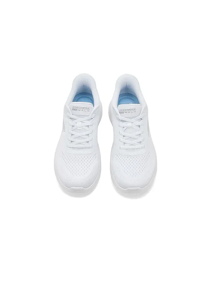Кроссовки с технологией Hands Free Slip-Ins Go Walk Flex Azriel SKECHERS Performance — изображение 2 из 4, белый/серебристый
