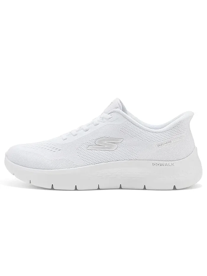 Кроссовки с технологией Hands Free Slip-Ins Go Walk Flex Azriel SKECHERS Performance — изображение 4 из 4, белый/серебристый
