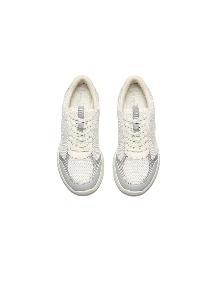 Кроссовки женские Clarks Ezrinn Tie — изображение 2 из 4, белый/серый