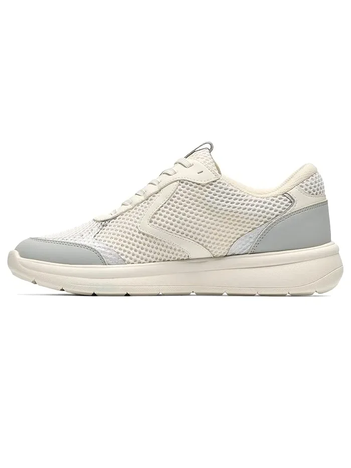 Кроссовки женские Clarks Ezrinn Tie — изображение 4 из 4, белый/серый
