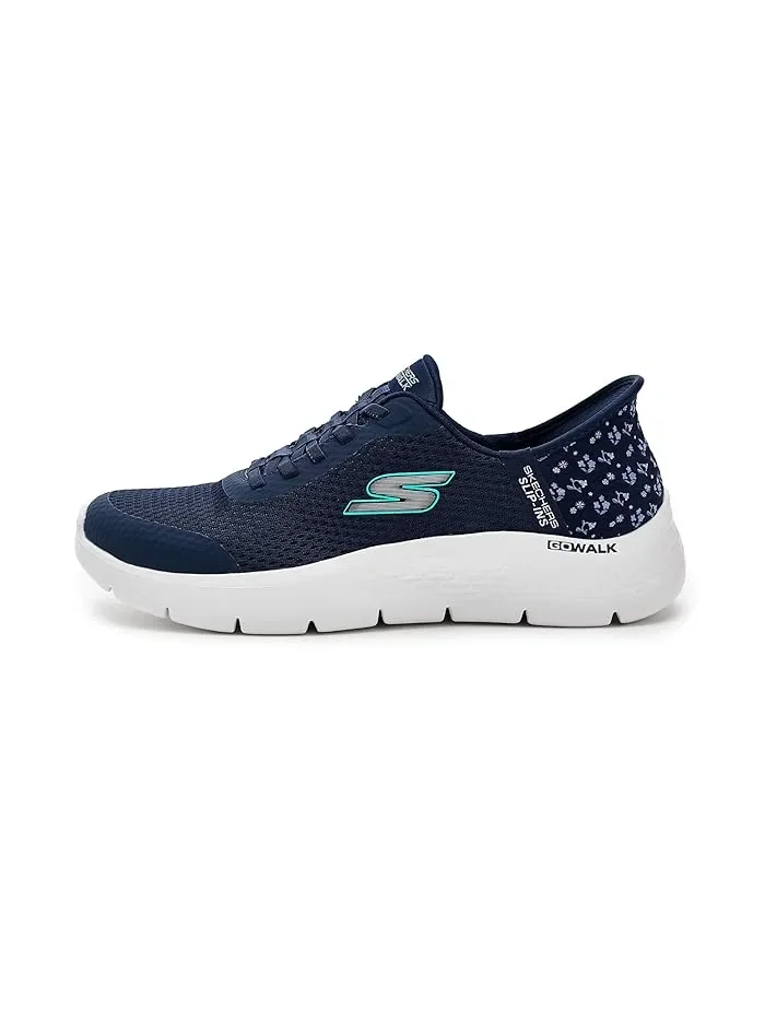 Кроссовки с принтом Go Walk Flex Lily Rose SKECHERS Performance — изображение 4 из 4, темно-синий
